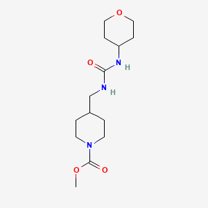 methyl 4-((3-(tetrahydro-2H-pyran-4-yl)ureido)methyl)piperidine-1-carboxylate