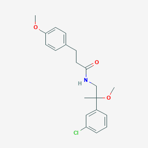 N-(2-(3-chlorophenyl)-2-methoxypropyl)-3-(4-methoxyphenyl)propanamide