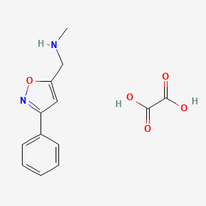 N-methyl-1-(3-phenyl-5-isoxazolyl)methanamine oxalate