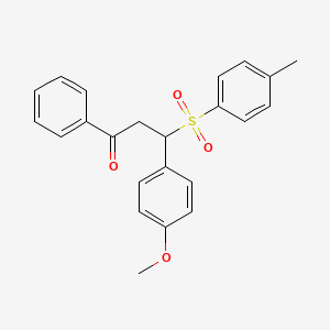 3-(4-Methoxyphenyl)-3-(4-methylphenyl)sulfonyl-1-phenyl-1-propanone