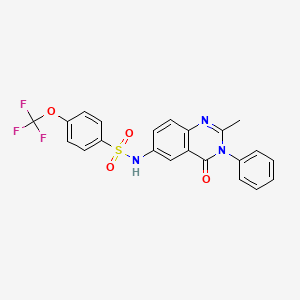 N-(2-methyl-4-oxo-3-phenyl-3,4-dihydroquinazolin-6-yl)-4-(trifluoromethoxy)benzenesulfonamide
