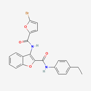 3-(5-bromofuran-2-carboxamido)-N-(4-ethylphenyl)benzofuran-2-carboxamide