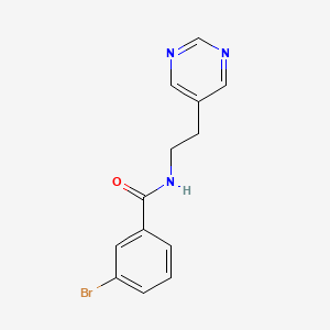 3-bromo-N-(2-(pyrimidin-5-yl)ethyl)benzamide