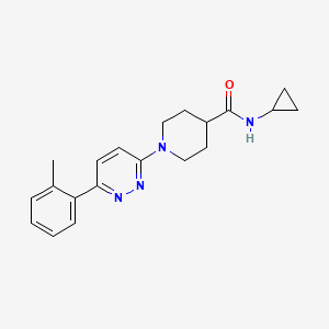 N-cyclopropyl-1-(6-(o-tolyl)pyridazin-3-yl)piperidine-4-carboxamide
