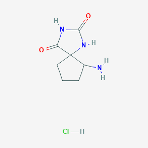 9-Amino-1,3-diazaspiro[4.4]nonane-2,4-dione;hydrochloride