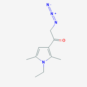 2-Azido-1-(1-ethyl-2,5-dimethylpyrrol-3-yl)ethanone
