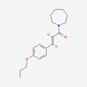 (E)-1-(azepan-1-yl)-3-(4-propoxyphenyl)prop-2-en-1-one