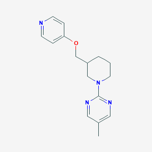 5-Methyl-2-[3-(pyridin-4-yloxymethyl)piperidin-1-yl]pyrimidine