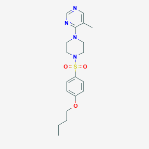 4-(4-((4-Butoxyphenyl)sulfonyl)piperazin-1-yl)-5-methylpyrimidine