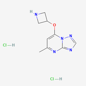 7-(Azetidin-3-yloxy)-5-methyl-[1,2,4]triazolo[1,5-a]pyrimidine dihydrochloride