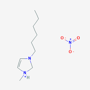 1H-Imidazolium, 3-hexyl-1-methyl-, nitrate (1:1)