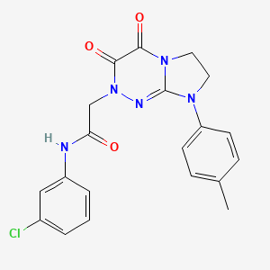 N-(3-chlorophenyl)-2-(3,4-dioxo-8-(p-tolyl)-3,4,7,8-tetrahydroimidazo[2,1-c][1,2,4]triazin-2(6H)-yl)acetamide