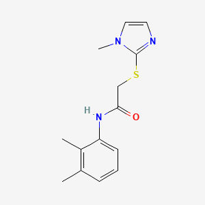 N-(2,3-dimethylphenyl)-2-[(1-methyl-1H-imidazol-2-yl)sulfanyl]acetamide