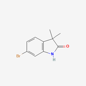 molecular formula C10H10BrNO B2795464 6-Bromo-3,3-dimethylindolin-2-one CAS No. 158326-84-2