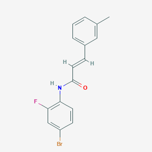 N-(4-bromo-2-fluorophenyl)-3-(3-methylphenyl)acrylamide