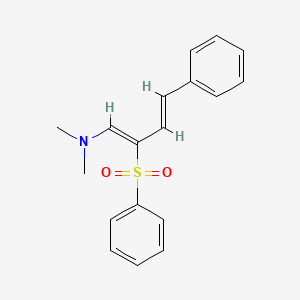 N,N-dimethyl-4-phenyl-2-(phenylsulfonyl)-1,3-butadien-1-amine