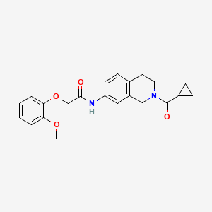 N-(2-(cyclopropanecarbonyl)-1,2,3,4-tetrahydroisoquinolin-7-yl)-2-(2-methoxyphenoxy)acetamide