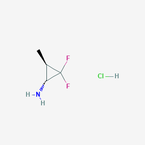 trans-2,2-Difluoro-3-methylcyclopropan-1-amine hcl