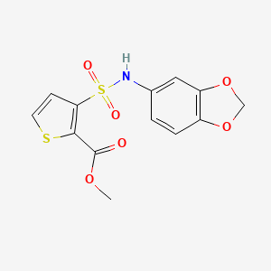 Methyl 3-(1,3-benzodioxol-5-ylsulfamoyl)thiophene-2-carboxylate