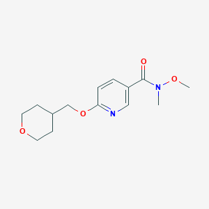 N-methoxy-N-methyl-6-((tetrahydro-2H-pyran-4-yl)methoxy)nicotinamide