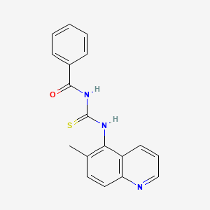 N-benzoyl-N'-(6-methyl-5-quinolinyl)thiourea