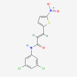 (E)-N-(3,5-dichlorophenyl)-3-(5-nitrothiophen-2-yl)acrylamide