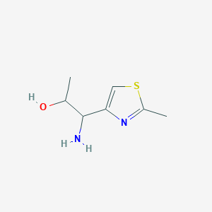 1-Amino-1-(2-methyl-1,3-thiazol-4-yl)propan-2-ol