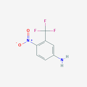 molecular formula C7H5F3N2O2 B027955 4-Nitro-3-(trifluoromethyl)aniline CAS No. 393-11-3