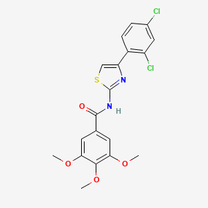 N-[4-(2,4-dichlorophenyl)-1,3-thiazol-2-yl]-3,4,5-trimethoxybenzamide