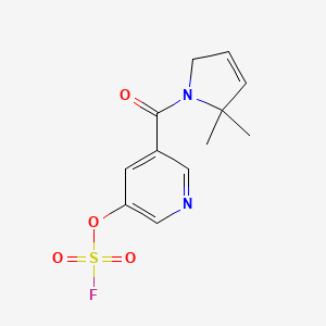 3-(5,5-Dimethyl-2H-pyrrole-1-carbonyl)-5-fluorosulfonyloxypyridine