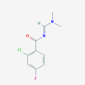 2-Chloro-N-(dimethylaminomethylidene)-4-fluorobenzamide