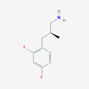 (2S)-3-(2,4-Difluorophenyl)-2-methylpropan-1-amine