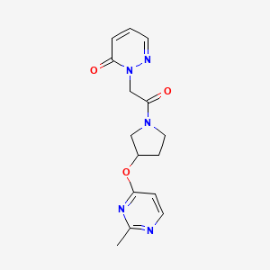 2-(2-{3-[(2-Methylpyrimidin-4-yl)oxy]pyrrolidin-1-yl}-2-oxoethyl)-2,3-dihydropyridazin-3-one