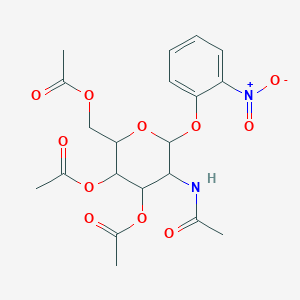 molecular formula C20H24N2O11 B2795519 [5-Acetamido-3,4-diacetyloxy-6-(2-nitrophenoxy)oxan-2-yl]methyl acetate CAS No. 1094684-49-7