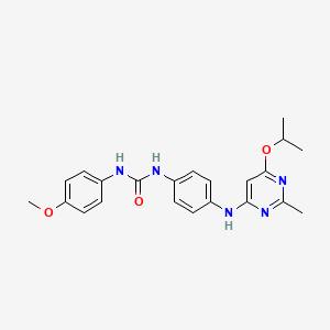 1-(4-((6-Isopropoxy-2-methylpyrimidin-4-yl)amino)phenyl)-3-(4-methoxyphenyl)urea