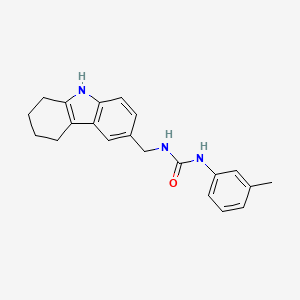 molecular formula C21H23N3O B2795541 1-((2,3,4,9-tetrahydro-1H-carbazol-6-yl)methyl)-3-(m-tolyl)urea CAS No. 852140-78-4