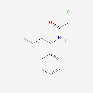 2-chloro-N-(3-methyl-1-phenylbutyl)acetamide