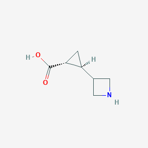 trans-2-(Azetidin-3-YL)cyclopropane-1-carboxylic acid