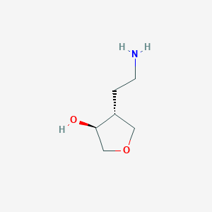 molecular formula C6H13NO2 B2795592 (3S,4R)-4-(2-Aminoethyl)oxolan-3-ol CAS No. 2309432-96-8