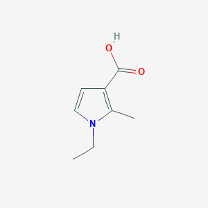 molecular formula C8H11NO2 B2795607 1-ethyl-2-methyl-1H-pyrrole-3-carboxylic acid CAS No. 1547444-68-7