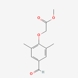 molecular formula C12H14O4 B2795610 Methyl 2-(4-formyl-2,6-dimethylphenoxy)acetate CAS No. 241498-49-7