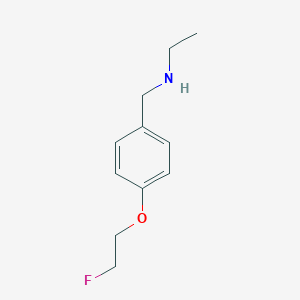 molecular formula C11H16FNO B2795625 Ethyl({[4-(2-fluoroethoxy)phenyl]methyl})amine CAS No. 1513008-63-3