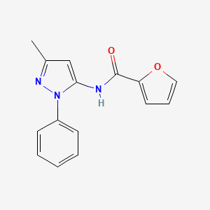 molecular formula C15H13N3O2 B2795627 N-(3-甲基-1-苯基-1H-吡唑-5-基)-2-呋酰胺 CAS No. 495403-55-9