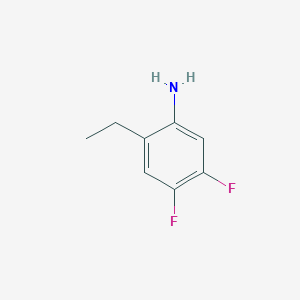 molecular formula C8H9F2N B2795629 2-Ethyl-4,5-difluoroaniline CAS No. 1849300-55-5
