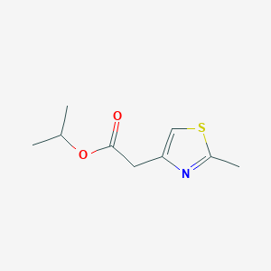 molecular formula C9H13NO2S B2795630 Isopropyl 2-(2-methyl-1,3-thiazol-4-yl)acetate CAS No. 680215-71-8
