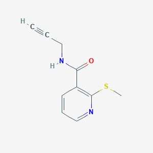 molecular formula C10H10N2OS B2795632 2-methylsulfanyl-N-prop-2-ynylpyridine-3-carboxamide CAS No. 1324930-38-2