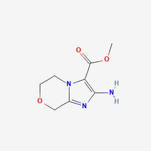 B2795634 methyl 2-amino-5H,6H,8H-imidazo[2,1-c][1,4]oxazine-3-carboxylate CAS No. 2031269-37-9