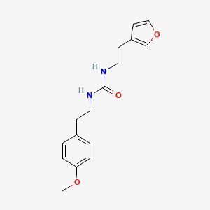 molecular formula C16H20N2O3 B2795636 1-(2-(Furan-3-yl)ethyl)-3-(4-methoxyphenethyl)urea CAS No. 1428355-46-7