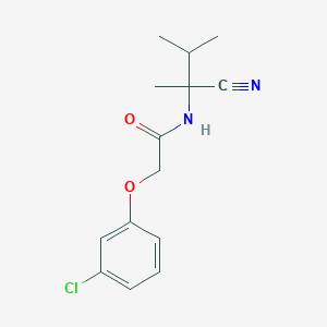 2-(3-chlorophenoxy)-N-(2-cyano-3-methylbutan-2-yl)acetamide