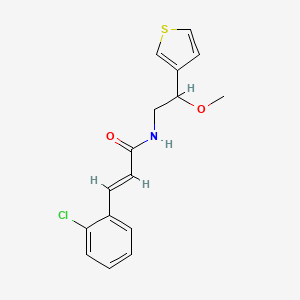 (E)-3-(2-chlorophenyl)-N-(2-methoxy-2-(thiophen-3-yl)ethyl)acrylamide
